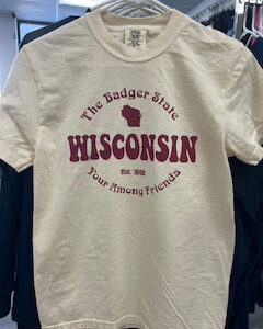 1 - Wisconsin The Badger State - Comfort Colors SS T